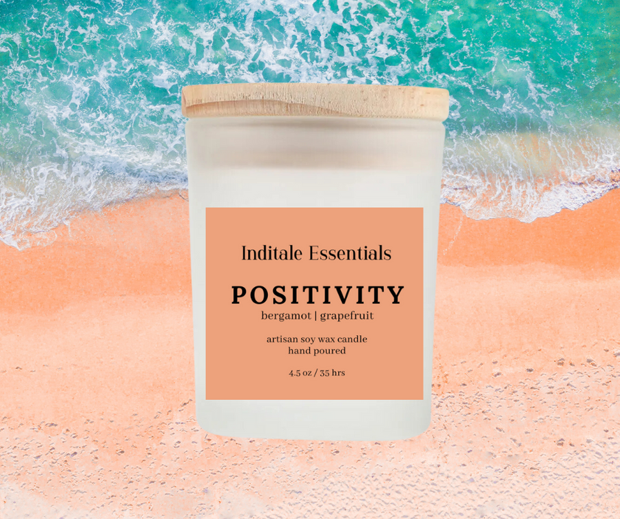 Positivity // Bergamot and Grapefruit Scented Candle