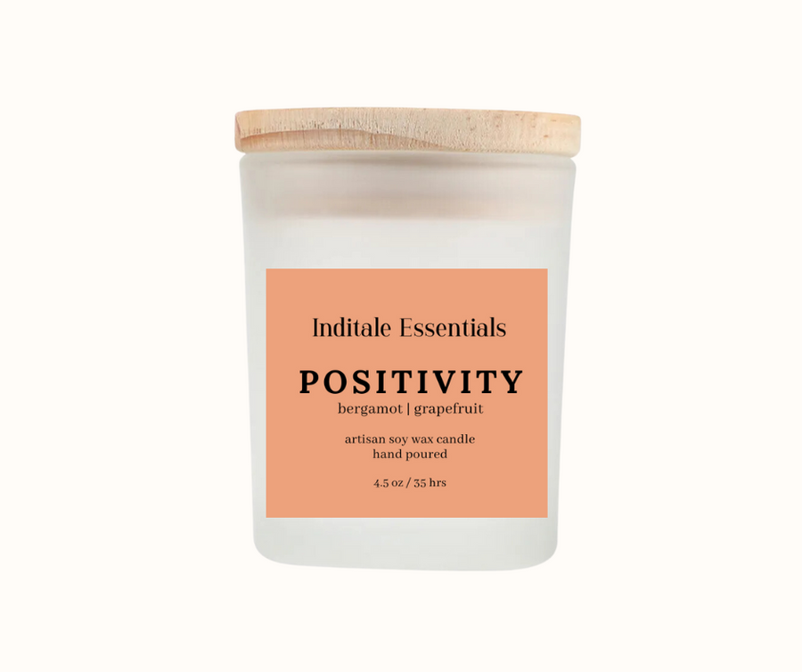 Positivity // Bergamot and Grapefruit Scented Candle