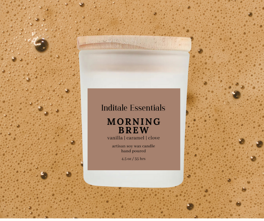 Morning Brew // Vanilla, Caramel and Clove Scented Candle