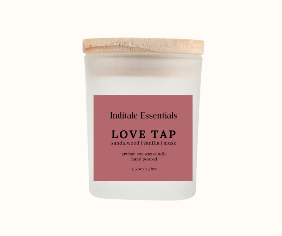 Love Tap // Sandalwood, Vanilla and Musk Scented Candle