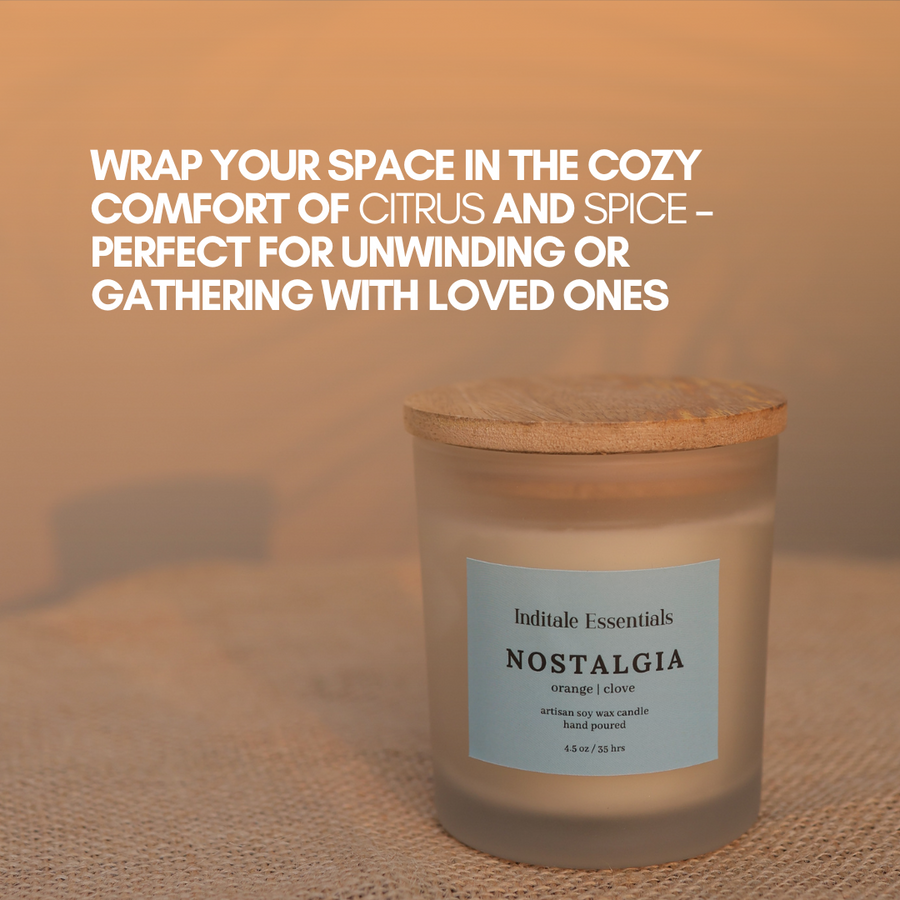 Nostalgia // Orange and Clove Scented Candle