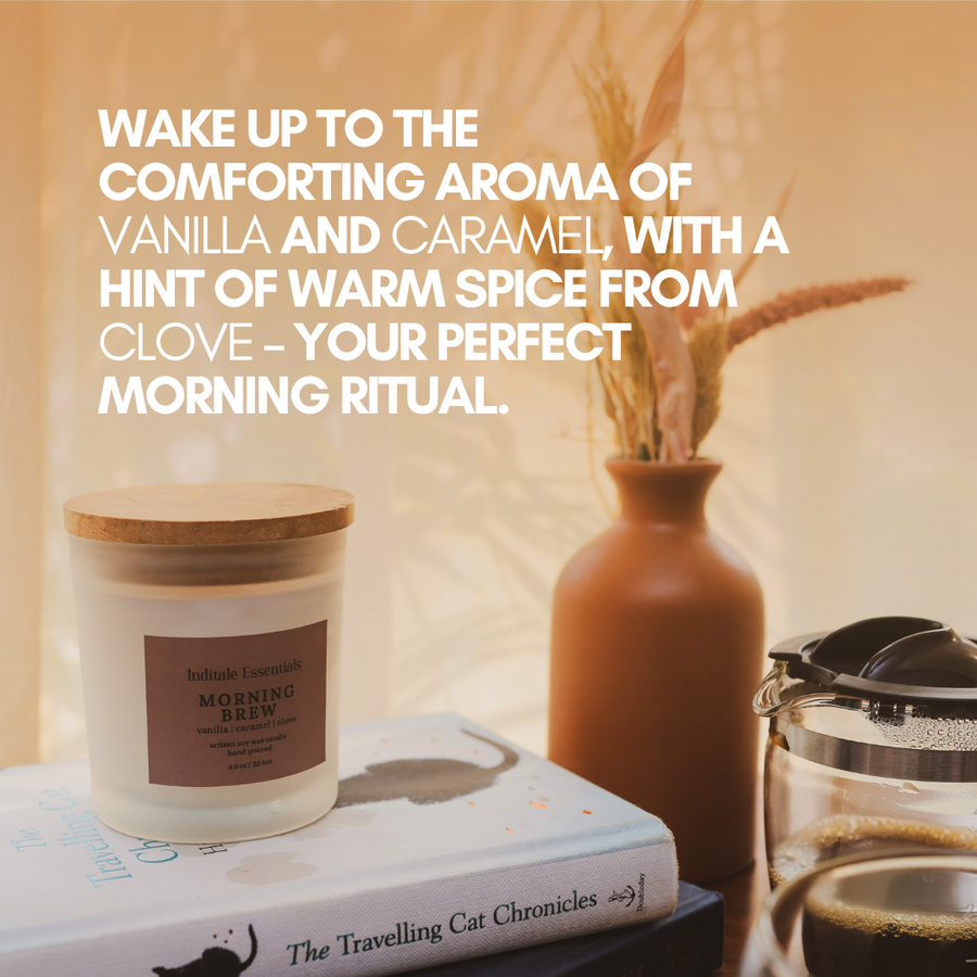 Morning Brew // Vanilla, Caramel and Clove Scented Candle