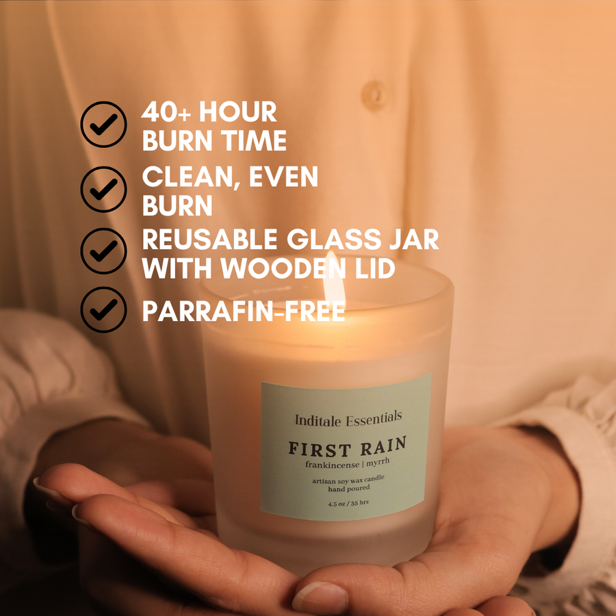 First Rain // Frankincense and Myrrh Scented Candle