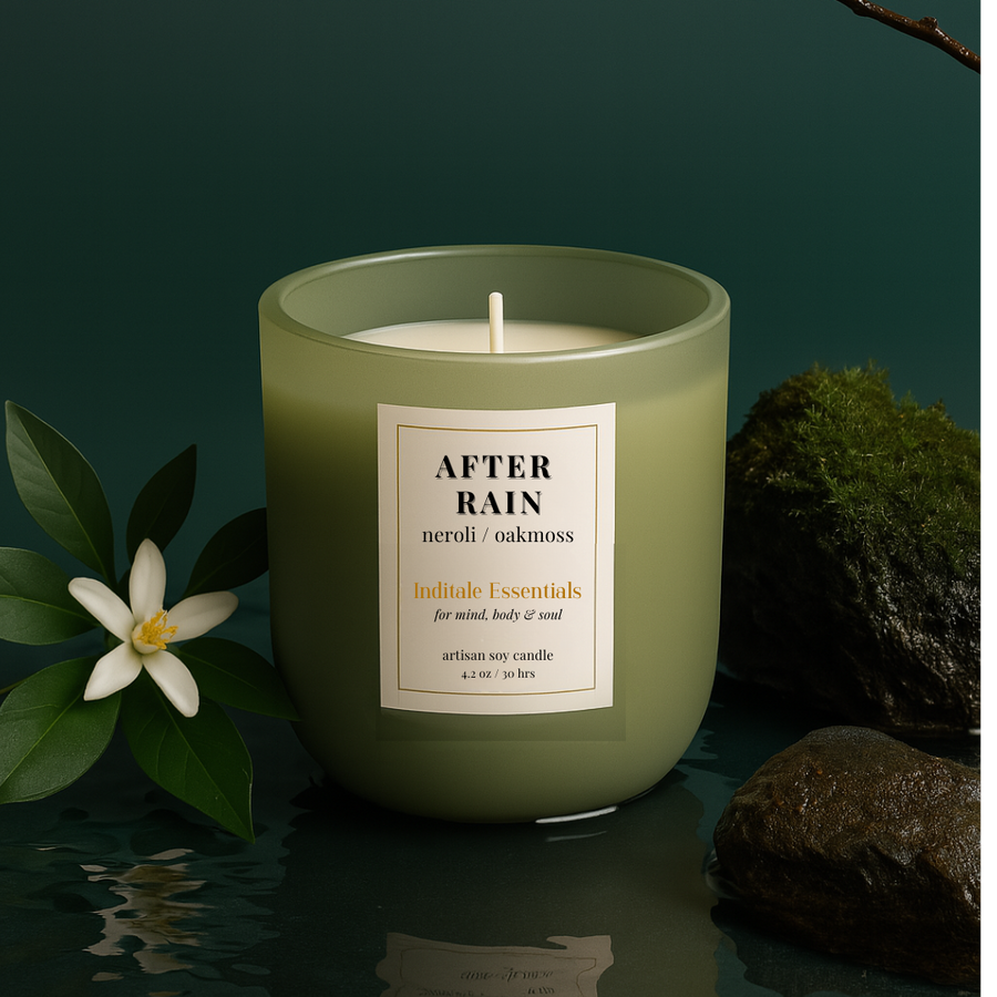 After Rain Soy Candle | Neroli & Oakmoss | Smells Like Stillness After a Storm - Buy 1 Get 1 Free