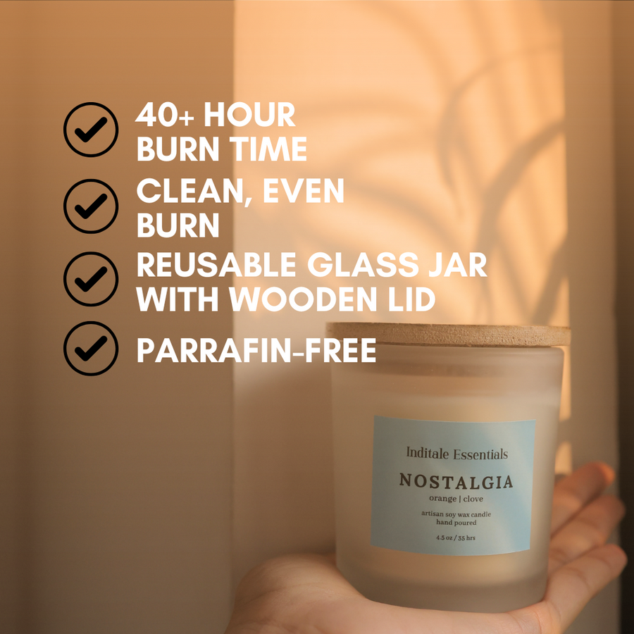 Nostalgia // Orange and Clove Scented Candle