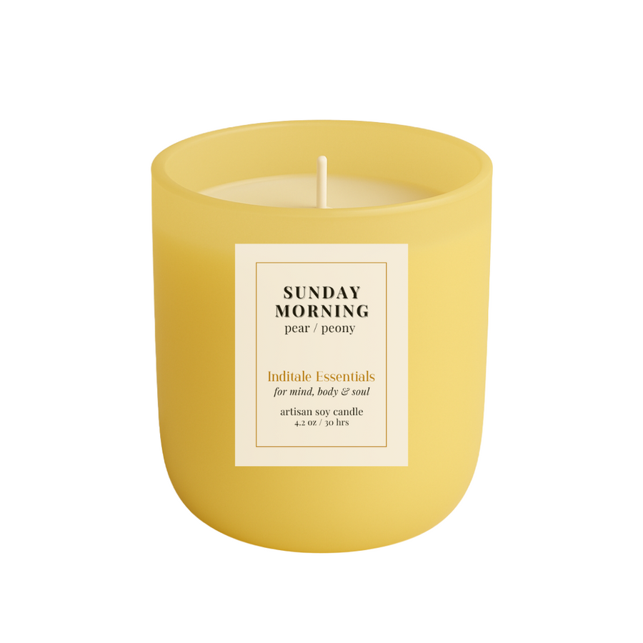 Sunday Morning Soy Candle | Juicy Pear & Peony | Smells Like Clean Sheets & Fresh Flowers - Buy 1 Get 1 Free