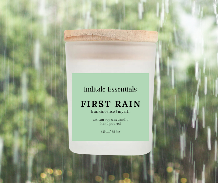 First Rain // Frankincense and Myrrh Scented Candle