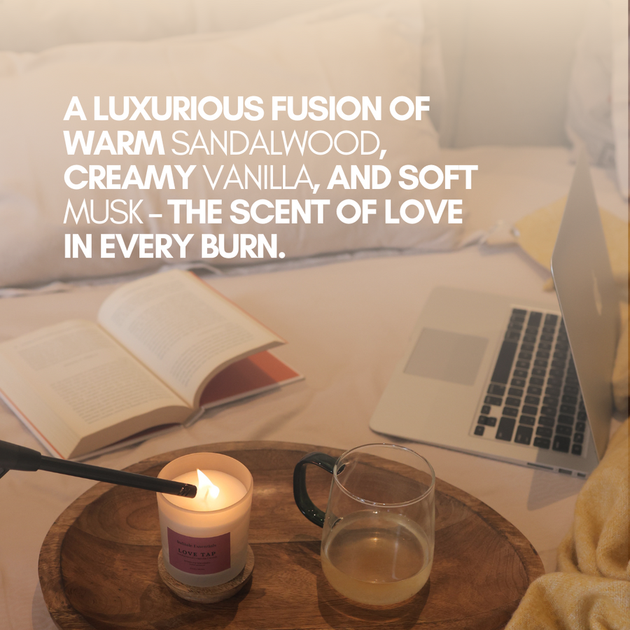 Love Tap // Sandalwood, Vanilla and Musk Scented Candle